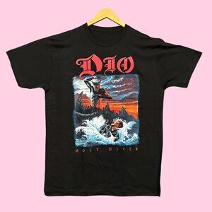 Dio Holy Diver Debut Album Heavy Metal Band Tee L